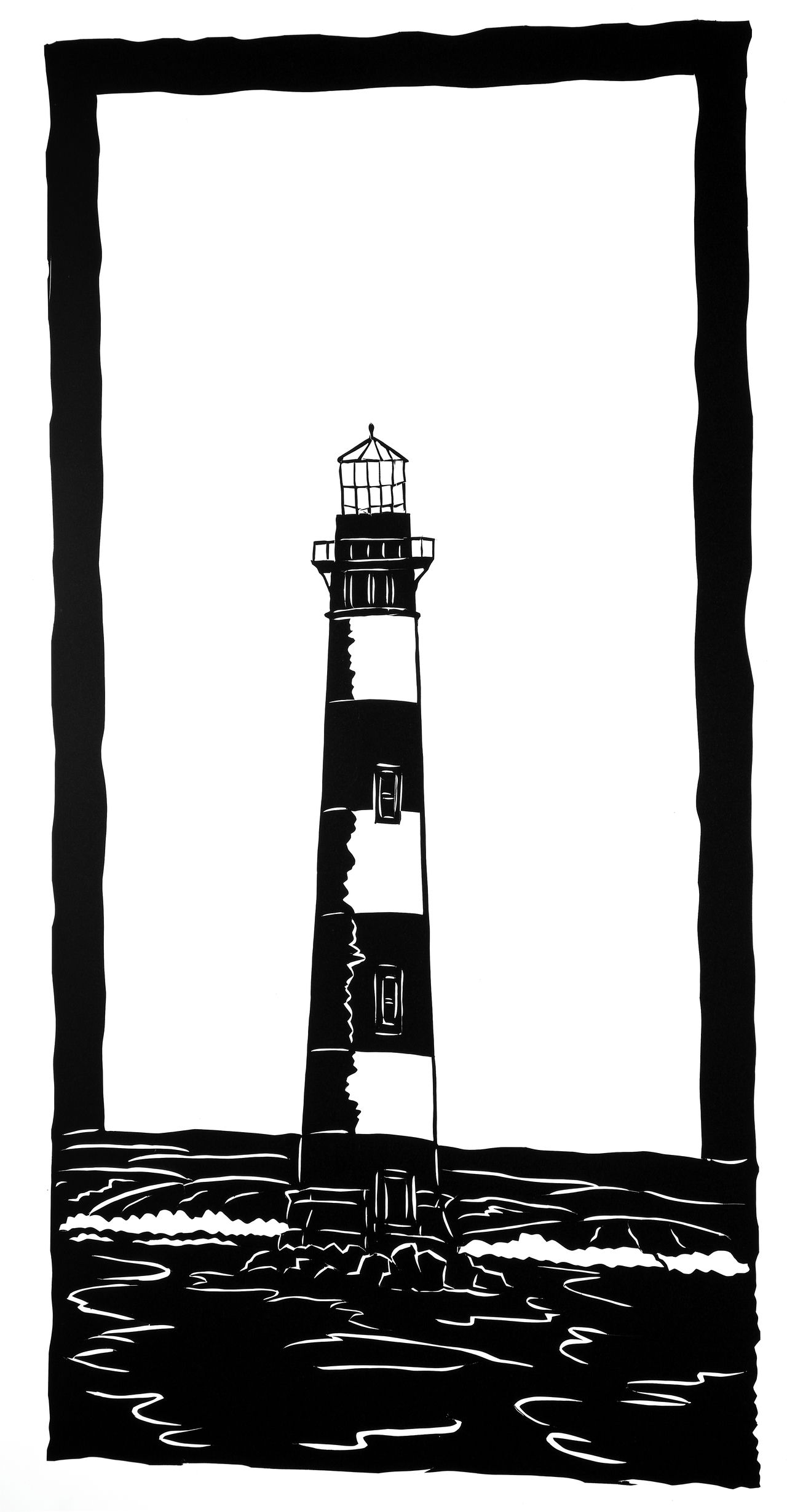 Artwork of Morris Island Lighthouse in Charleston, SC by Clay Rice